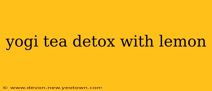 yogi tea detox with lemon