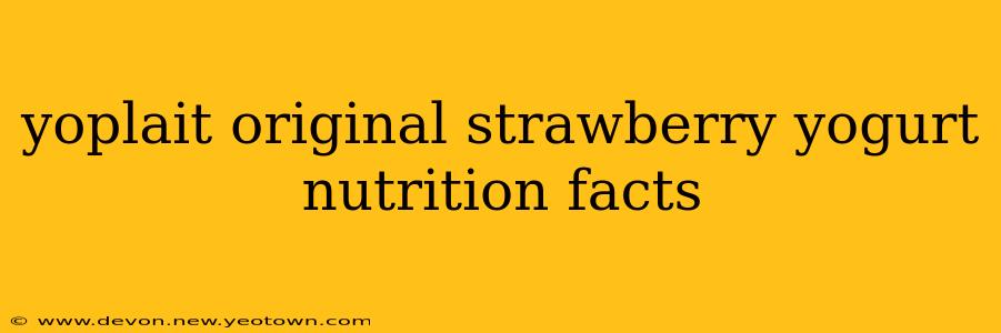 yoplait original strawberry yogurt nutrition facts